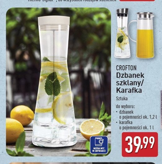 Dzbanek szklany 1.2 l Crofton promocja