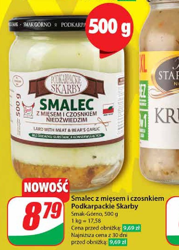 Smalec z mięsem i czosnkiem niedźwiedzim Podkarpackie skarby promocja