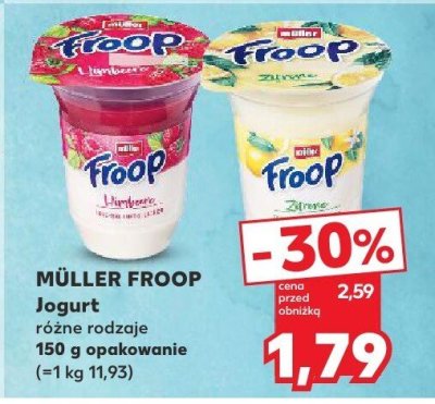 Jogurt różne rodzaje Froop promocja w Kaufland