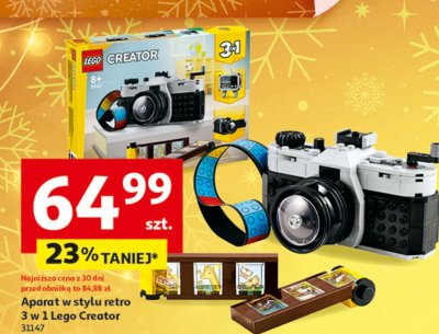 Aparat w stylu retro 3 w 1 Lego Creator 31147 promocja w Auchan