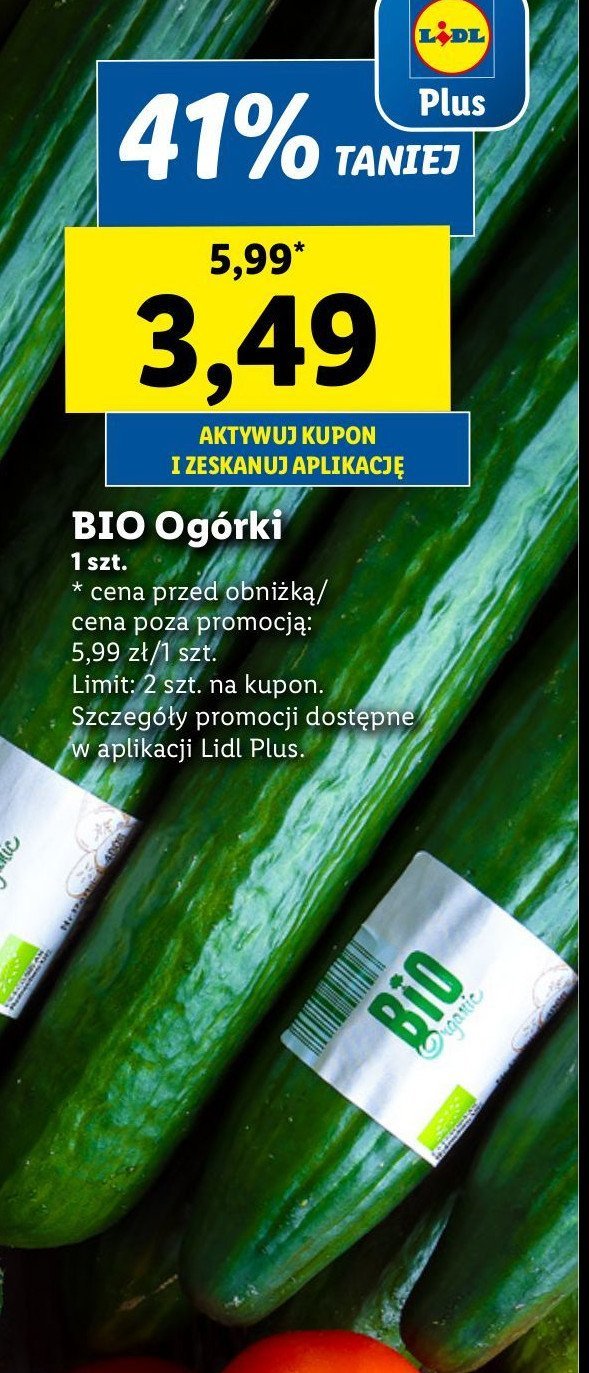 Ogórki bio promocja