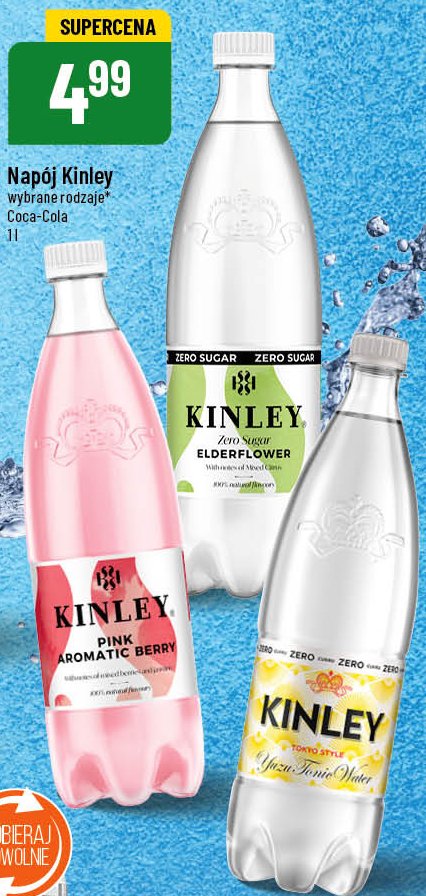 Napój yuzu tonic water Kinley promocja