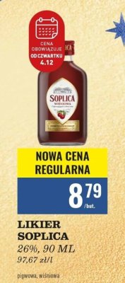 Likier Soplica 26% 90ml pigwowa promocja w Biedronka