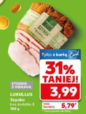 Szynka bez dodatku E promocja w Kaufland