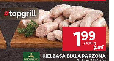 Kie艂basa bia艂a parzona Gustavus promocja