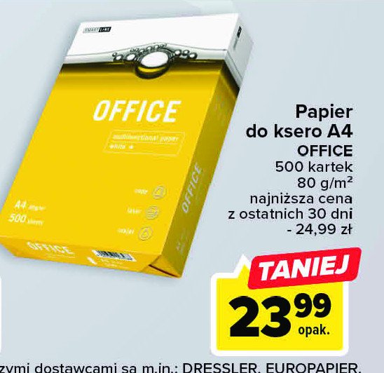 Papier ksero a4 Office paper promocja