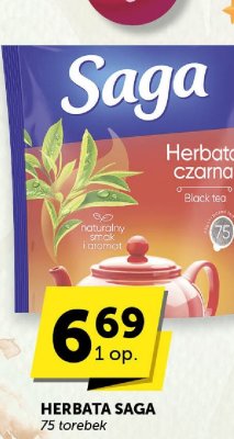 Herbata czarna Saga promocja w ABC