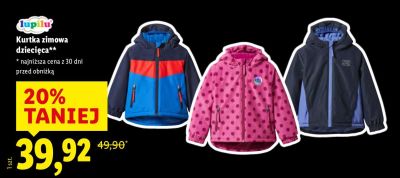 Kurtka zimowa dziecięca  promocja w Lidl