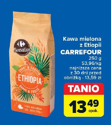 Kawa ethiopia Carrefour promocja