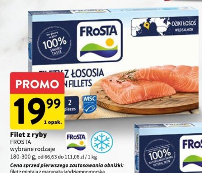 Filet z ryby FROSTA wybrane rodzaje promocja w Intermarche