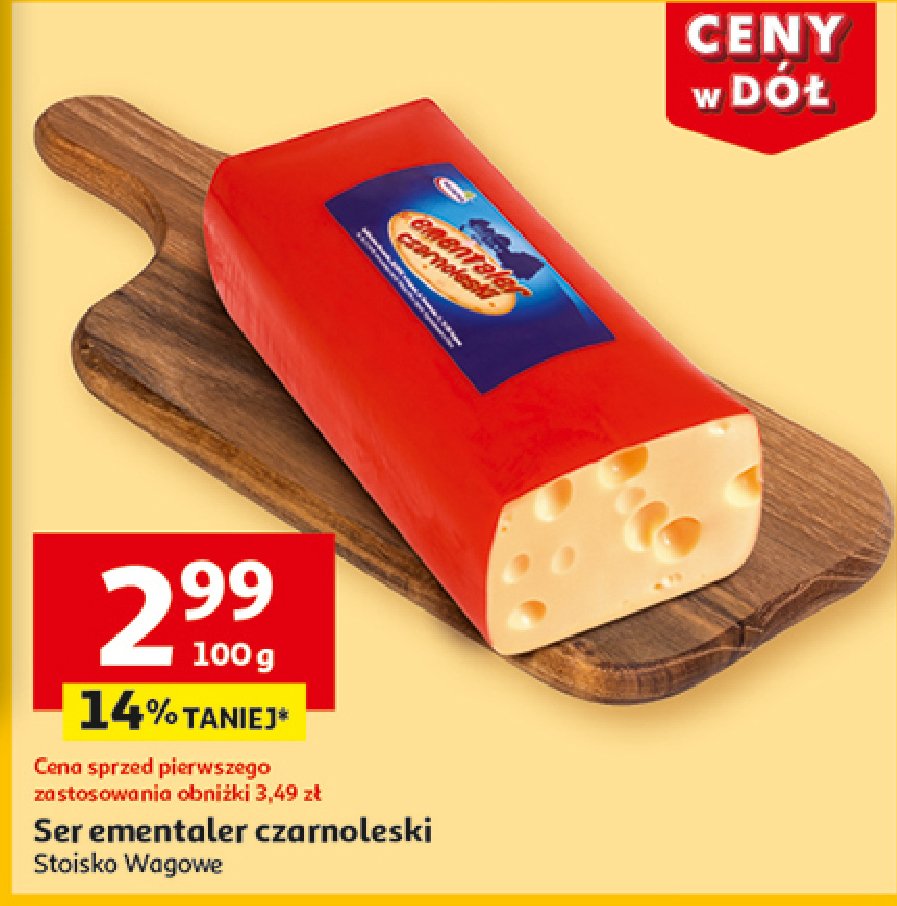 Ser ementaler czarnoleski Mlekpol promocja w Auchan