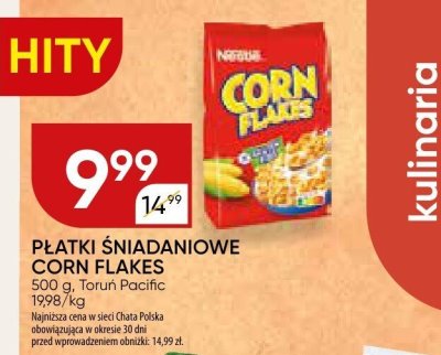 PŁATKI ŚNIADANIOWE CORN FLAKES promocja w Chata Polska