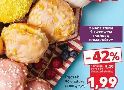 Pączek ze śliwkami i skórką pomarańczową promocja