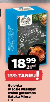 Golonka w sosie własnym wolno gotowana Sztuka Mięsa promocja w Netto