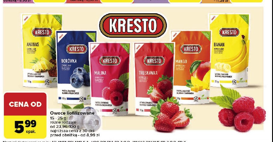 Malina Kresto promocja w Carrefour Market