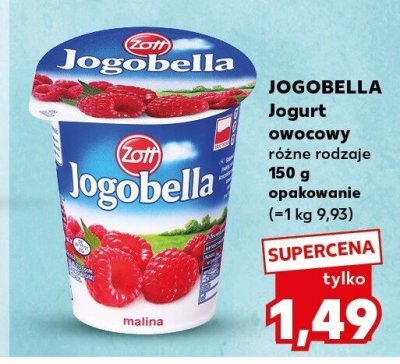 Jogurt owocowy Jogobella różne rodzaje promocja w Kaufland