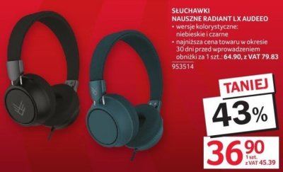 Słuchawki nauszne RADIANT LX AUDEO promocja w Selgros