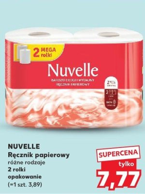 Ręcznik papierowy NUVELLE różne rodzaje 2 rolki promocja w Kaufland