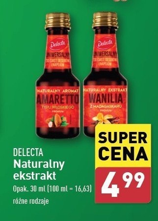 Naturalny aromat amaretto typu włoskiego premium Delecta promocja