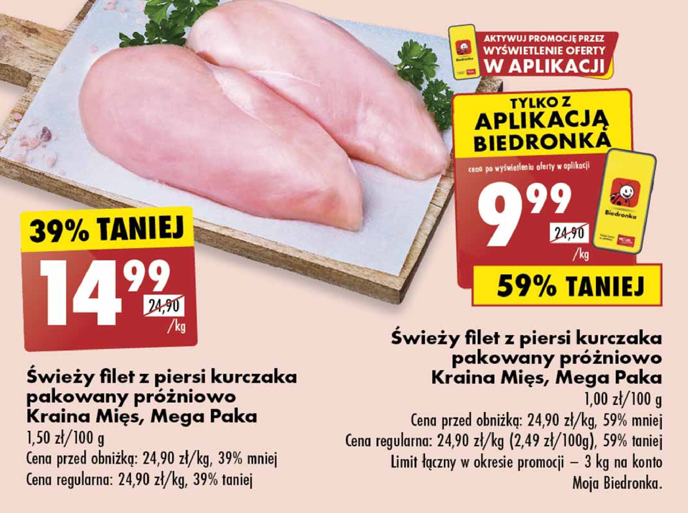 Filet z piersi kurczaka Kraina mięs promocja