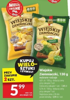 Wiejskie Ziemniaczki 130g - wybrane rodzaje promocja w Twój Market