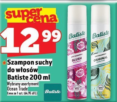 Szampon suchy do włosów Batiste 200 ml promocja w TOPAZ