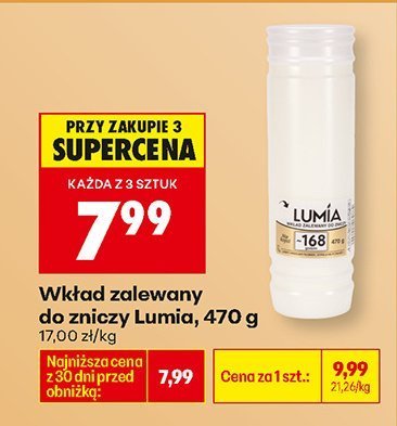 Wkład zalewany do znicza, 470 g promocja w Biedronka