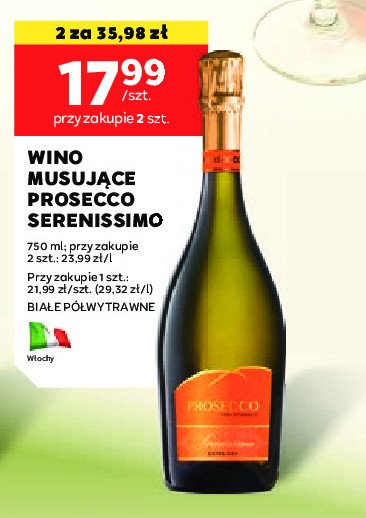 Wino Prosecco serenissimo promocja w Stokrotka