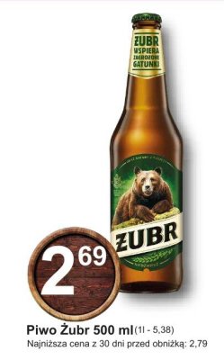 Piwo Żubr 500 ml promocja w Hitpol