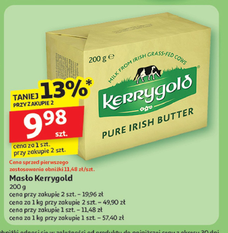 Masło zwykłe Kerrygold masło irlandzkie promocja