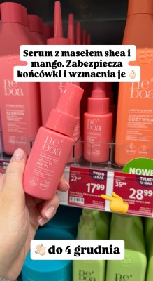 Naturalne Serum do włosów z masłem shea i mango promocja w Rossmann