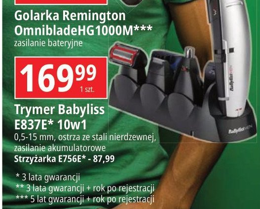 Trymer e837e Babyliss promocja