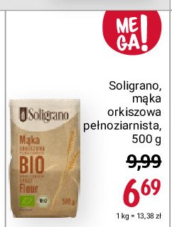 Mąka orkiszowa pełnoziarnista Soligrano promocja