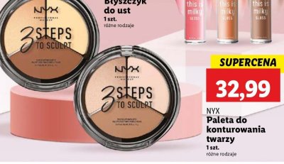 Paleta do konturowania medium NYX 3 STEPS TO SCULPT promocja