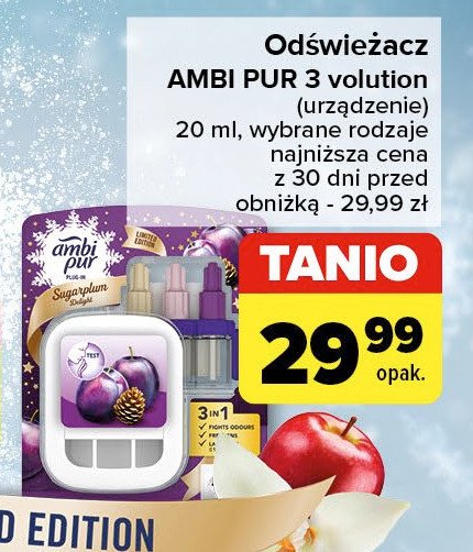 Odświeżacz + wkłady zapachowe sugarplum delight Ambi pur 3volution promocja