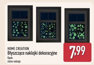 Błyszczące naklejki dekoracyjne, różne rodzaje HOME CREATION promocja w Aldi