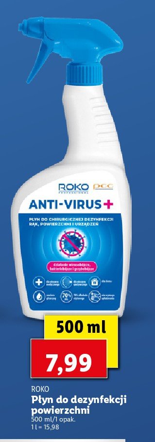 P艂yn do dezynfekcji powierzchni Roko hysepta promocja