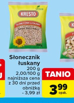 Słonecznik łuskany Kresto promocja