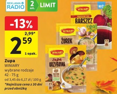Zupa WINIARY promocja w Intermarche