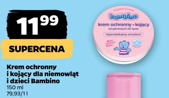 Krem ochronny z tlenkiem cynku Bambino promocja w Netto