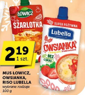 Mus Łowicz, owsianka, riso Lubella wybrane rodzaje promocja w Groszek