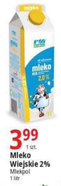 Mleko wiejskie 2% Rolmlecz promocja