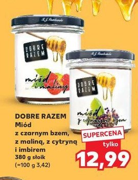 Miód z cytryną i imbirem Pasieka kujawska promocja w Kaufland