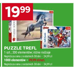 Puzzle 200 el Trefl promocja