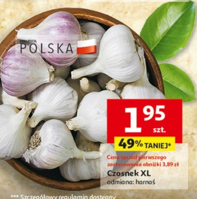 Czosnek XL 1 szt. Auchan promocja w Auchan