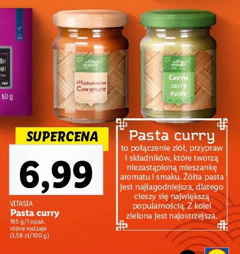 Pasta green curry Vitasia promocja