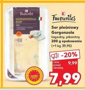 Ser gorgonzola z niebieską pleśnią K-classic favourites promocja w Kaufland