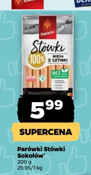 Parówki stówki Sokołów promocja