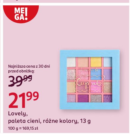 Paleta cieni cupcake Lovely promocja w Rossmann