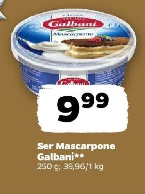 Ser Mascarpone Galbani promocja w Netto